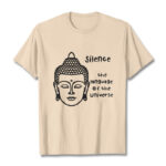 Buddha Stones Casual Meditating Buddha Head Pattern Cotton Tee T-shirt - Bisque - 2XL - image 9