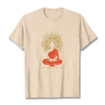 Buddha Stones Casual Meditative Buddha Mandala Pattern Cotton Tee T-Shirt - Bisque - 2XL - image 9