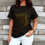 Buddha Stones Casual Golden Side Buddha Lotus Flower Pattern Cotton Tee T-Shirt - image 8