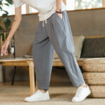 Buddha Stones Summer Men's Cotton Pants With Pockets - image 23