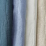 Buddha Stones Solid Color Button Three Quarter Sleeve Cotton Linen Shirt - image 35