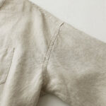 Buddha Stones Solid Color Button Three Quarter Sleeve Cotton Linen Shirt - image 8