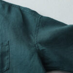 Buddha Stones Solid Color Button Three Quarter Sleeve Cotton Linen Shirt - image 18