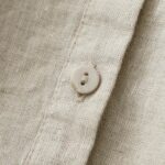 Buddha Stones Solid Color Button Three Quarter Sleeve Cotton Linen Shirt - image 12