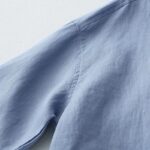 Buddha Stones Solid Color Button Three Quarter Sleeve Cotton Linen Shirt - image 25