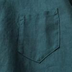 Buddha Stones Solid Color Button Three Quarter Sleeve Cotton Linen Shirt - image 19