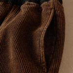 Buddha Stones Color Contrast Corduroy Cotton Women's Thermal Fleece-Lined Harem Pants With Pockets - image 22