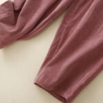 Buddha Stones Commute Vintage Plain Women's Corduroy Cotton Harem Pants With Pockets - image 17