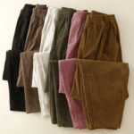Buddha Stones Commute Vintage Plain Women's Corduroy Cotton Harem Pants With Pockets - image 23