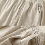 Buddha Stones Commute Vintage Plain Women's Corduroy Cotton Harem Pants With Pockets - image 14