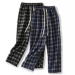 Buddha Stones Retro Plaid Pattern Women's Fleece-Lined Harem Cotton Pants With Pockets - image 17