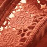 Buddha Stones Plain Color Bottom Hollow Lace Design Lace-up Cotton Linen Women's Shorts With Pockets - image 50