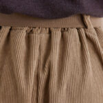 Buddha Stones Retro Women's Wide Leg 7-8 Length Corduroy Cotton Pants With Pockets And Belt - image 9