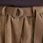 Buddha Stones Retro Women's Wide Leg 7-8 Length Corduroy Cotton Pants With Pockets And Belt - image 8