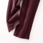 Buddha Stones Casual Solid Color Women's Wide Leg Corduroy Cotton Fleece-Lined Pants With Pockets - image 18