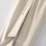 Buddha Stones Casual Solid Color Women's Wide Leg Corduroy Cotton Fleece-Lined Pants With Pockets - image 6