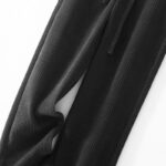 Buddha Stones Casual Solid Color Women's Wide Leg Corduroy Cotton Fleece-Lined Pants With Pockets - image 11