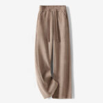 Buddha Stones Casual Solid Color Women's Wide Leg Corduroy Cotton Fleece-Lined Pants With Pockets - BurlyWood - US12，UK/AU16，EU44 (3XL) - image 19