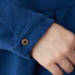 Buddha Stones Casual Plain Buttons Design Thermal Cotton Linen Midi Dress With Pockets - image 18