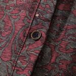 Buddha Stones Brown Retro Printing Floral Pattern Lapel Cotton Linen Midi Dress With Pockets - image 7