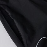 Buddha Stones Printing Irregular Lines Back Lace-up Design Lapel Cotton Midi Dress With Pockets - image 6