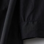 Buddha Stones Printing Irregular Lines Back Lace-up Design Lapel Cotton Midi Dress With Pockets - image 5