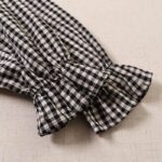 Buddha Stones Casual Plaid Simple Buttons Ruffled Design Cotton Linen Midi Dress With Pockets - image 18
