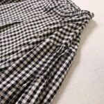 Buddha Stones Casual Plaid Simple Buttons Ruffled Design Cotton Linen Midi Dress With Pockets - image 14