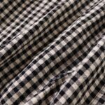 Buddha Stones Casual Plaid Simple Buttons Ruffled Design Cotton Linen Midi Dress With Pockets - image 17