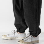 Buddha Stones Casual Pure Color Men's Drawstring Corduroy Harem Ankle-Length Pants With Pockets - image 18