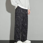 Buddha Stones Casual Vintage Camo Pattern Drawstring Men's Pants With Pockets - image 4