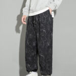 Buddha Stones Casual Vintage Camo Pattern Drawstring Men's Pants With Pockets - image 2