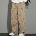 Buddha Stones Casual Vintage Camo Pattern Drawstring Men's Pants With Pockets - image 14