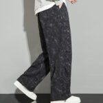 Buddha Stones Casual Vintage Camo Pattern Drawstring Men's Pants With Pockets - image 6