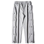 Buddha Stones Casual Patchwork Crane Pattern Frog-Button Design Men's Wide Leg Pants With Pockets - image 22