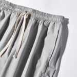 Buddha Stones Casual Patchwork Crane Pattern Frog-Button Design Men's Wide Leg Pants With Pockets - image 23