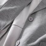 Buddha Stones Plain Lapel Women's Cotton Jacket With Pockets - image 14