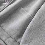Buddha Stones Plain Lapel Women's Cotton Jacket With Pockets - image 21