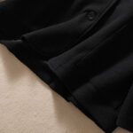 Buddha Stones Plain Lapel Women's Cotton Jacket With Pockets - image 29
