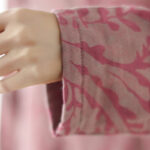 Buddha Stones Leaf Print Women's Cotton Linen Jacket With Pockets - image 13