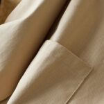 Buddha Stones Plain Button Women's Cotton Suit Jacket With Pockets - image 4