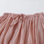 Buddha Stones Solid Lace Elastic Waist Cotton Women's Skirt - image 3