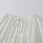 Buddha Stones Solid Lace Elastic Waist Cotton Women's Skirt - image 13