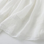 Buddha Stones Solid Lace Elastic Waist Cotton Women's Skirt - image 14