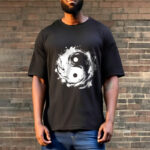 Buddha Stones Ink Yin Yang Pattern Balance Design Tee T-shirt - image 4