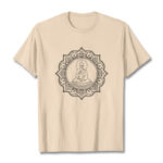 Buddha Stones Buddha Meditating In Lotus Position Pattern Tee T-shirt - Bisque - 2XL - image 11