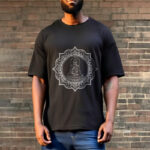 Buddha Stones Buddha Meditating In Lotus Position Pattern Tee T-shirt - image 6