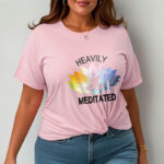 Buddha Stones Casual Colorful Lotus Flower Meditation Figure Pattern Cotton Tee T-shirt - image 14