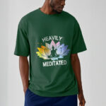 Buddha Stones Casual Colorful Lotus Flower Meditation Figure Pattern Cotton Tee T-shirt - image 12