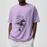 Buddha Stones Casual Lotus Flower Lotus Leaf Ripple Pattern Tee Cotton T-shirt - image 18
